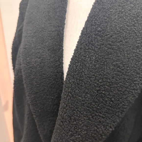 NWT Spanx Fleece Shawl Jacket In Black Size Small - Picture 7 of 7